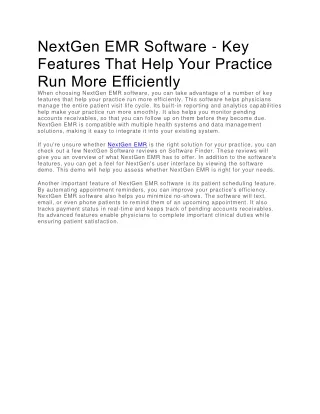 nextgen emr software key features that help your