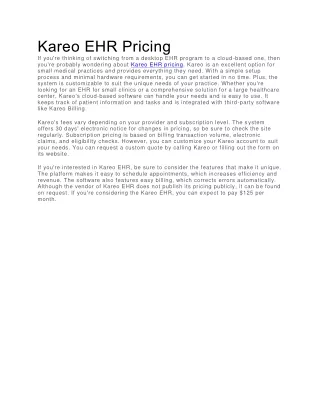 kareo ehr pricing if you re thinking of switching