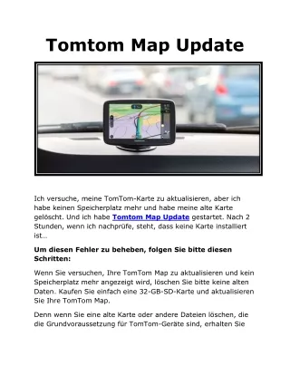tomtom map update
