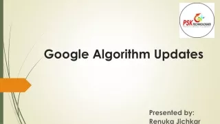 Google Algorithm Updates