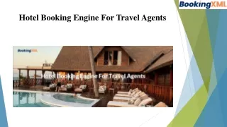 Hotel Booking Engine For Travel Agents