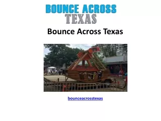 bounce across texas