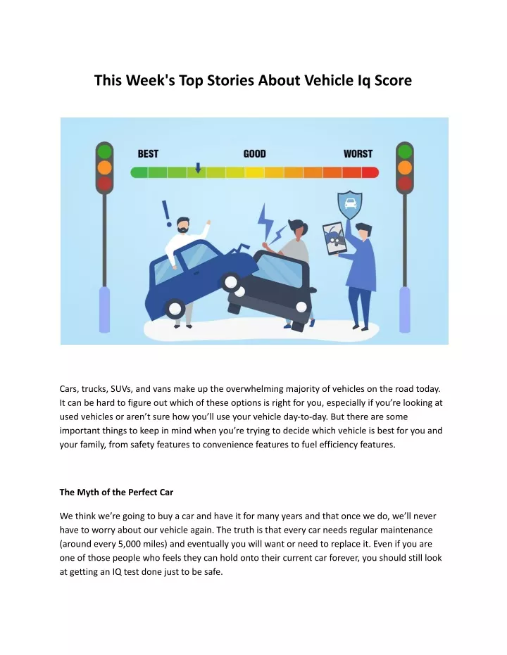 this week s top stories about vehicle iq score