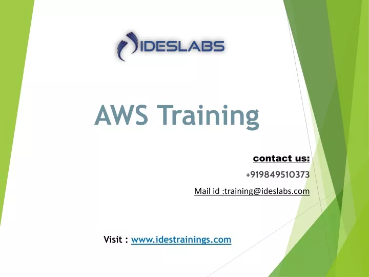 contact us 91 9849510373 mail id training@ideslabs com