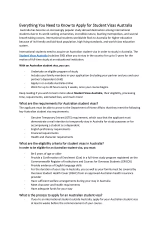 everything you need to know to apply for student