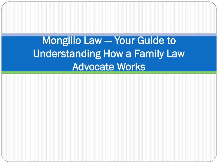 mongillo law your guide to understanding how a family law advocate works