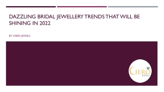 Dazzling Bridal Jewellery Trends That Will Be Shining