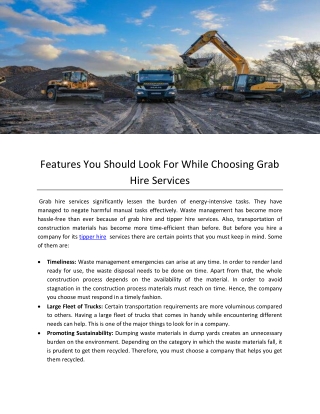 features you should look for while choosing grab