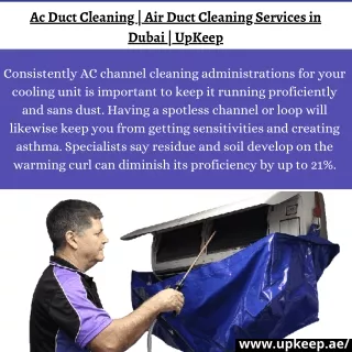 Ac Duct Cleaning | Air Duct Cleaning Services in Dubai | UpKeep