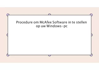 Procedure om McAfee Software in te stellen op uw Windows-pc
