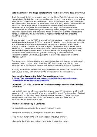 satellite internet and mega constellations market