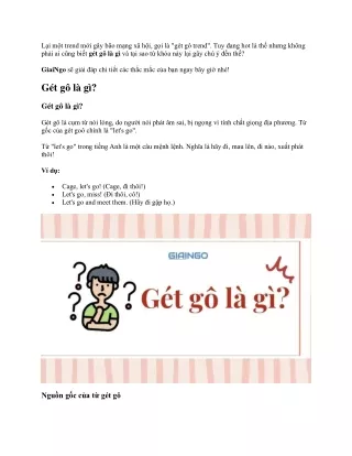 get go