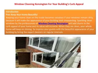window cleaning kensington for your building s curb appeal