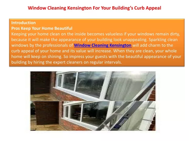 window cleaning kensington for your building s curb appeal