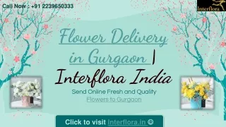 Flower Delivery in Gurgaon , Send Flower to Gurgaon by Interflora India