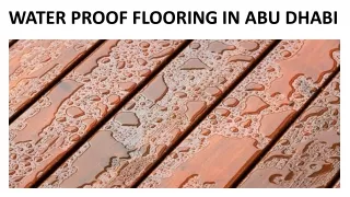 water proof flooring in abu dhabi