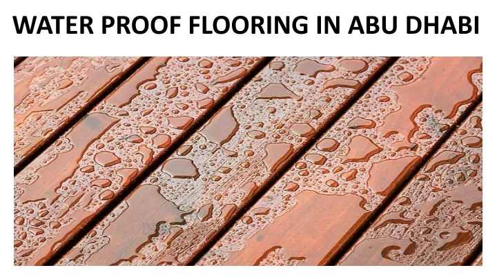 water proof flooring in abu dhabi