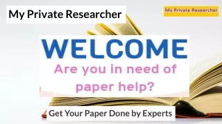 Research papers for sale | My Private Researcher