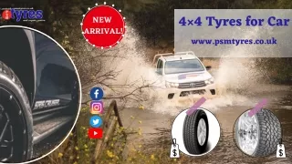Get 4×4 Tyres for a car at a minimal cost