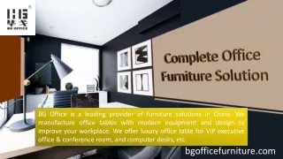 Complete Office Furniture Solution