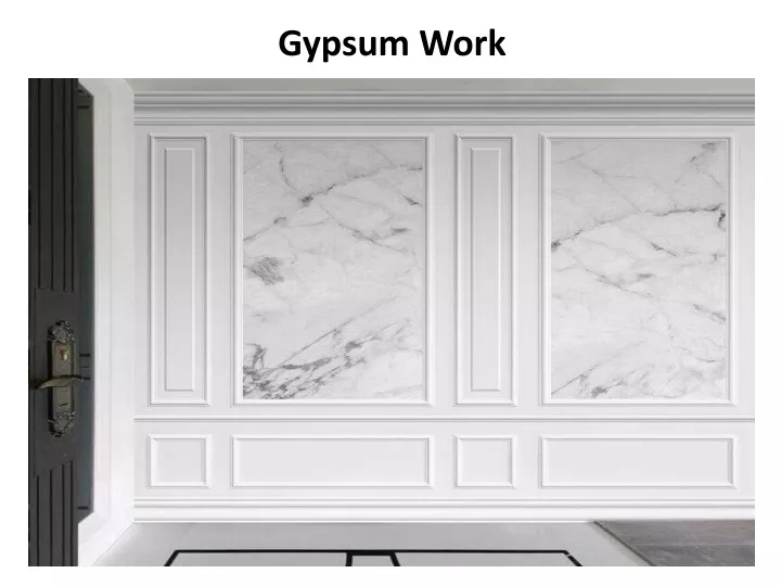 gypsum work