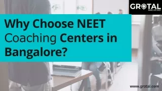 Why Choose NEET Coaching Centers in Bangalore
