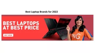 Best Laptop Brands for 2022