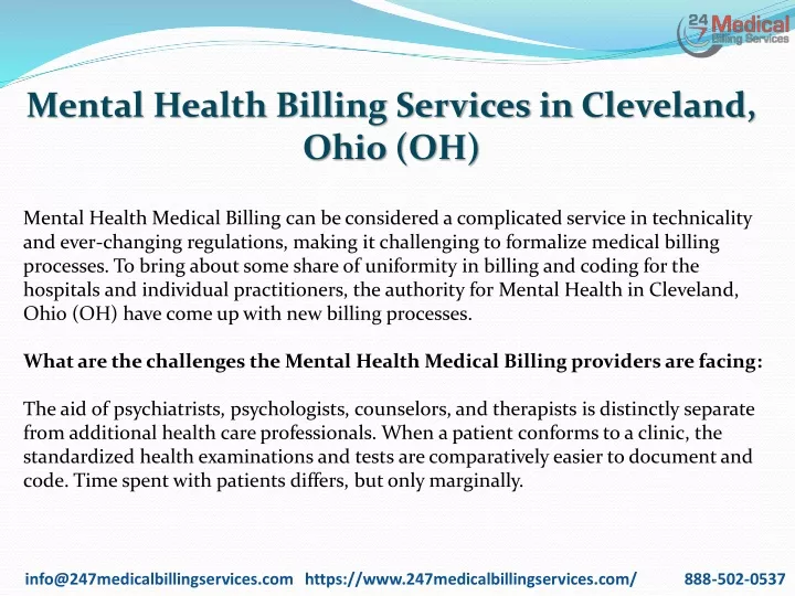 mental health billing services in cleveland ohio