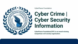cyberpeace foundation cyber crime cyber security