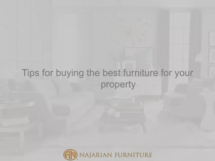 tips for buying the best furniture for your