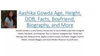 aashika gowda age height dob facts boyfriend