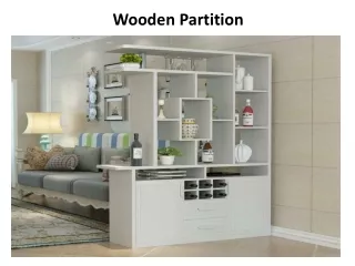 wooden partition