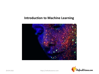 introduction to machine learning