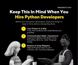 Keep This In Mind Before You Hire Python Developers!