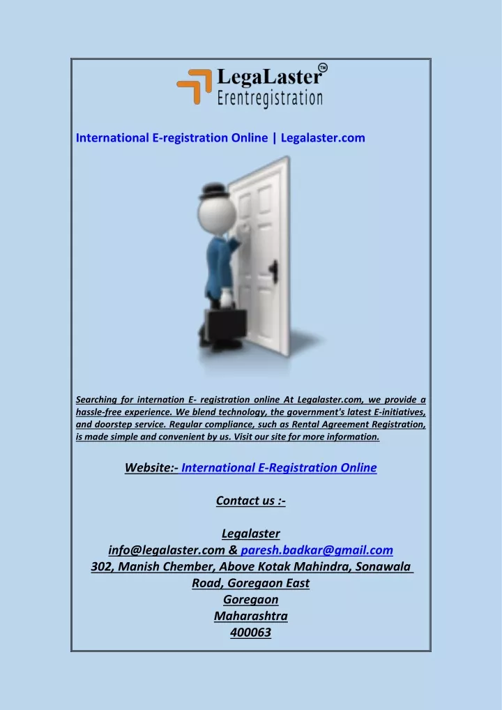 international e registration online legalaster com