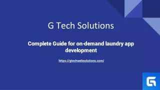 Complete Guide for on-demand laundry app development