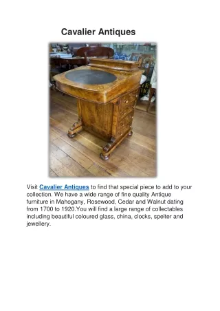 cavalier antiques