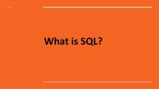 what is sql