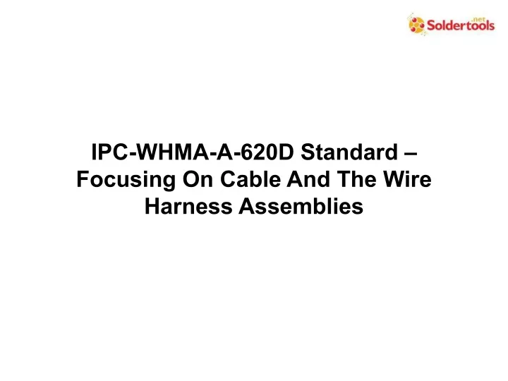 ipc whma a 620d standard focusing on cable