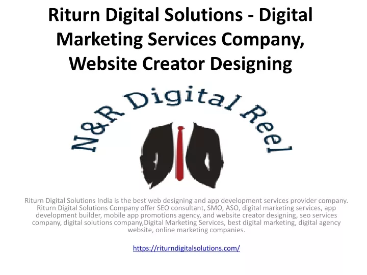 riturn digital solutions digital marketing services company website creator designing