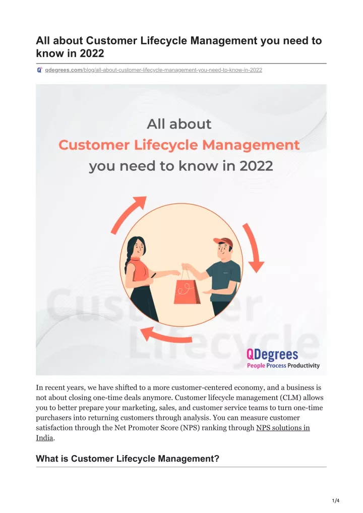 all about customer lifecycle management you need