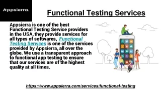 functional testing services