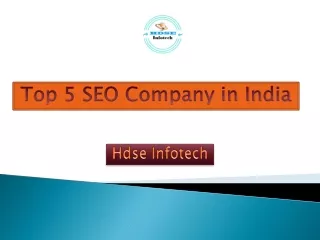 Top 5 SEO Company in India