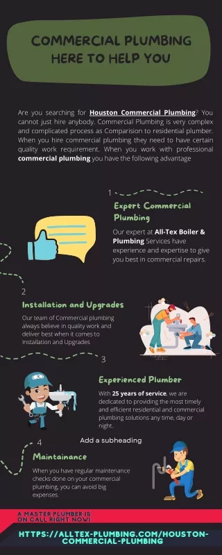 Commercial Plumbing Here to Help You