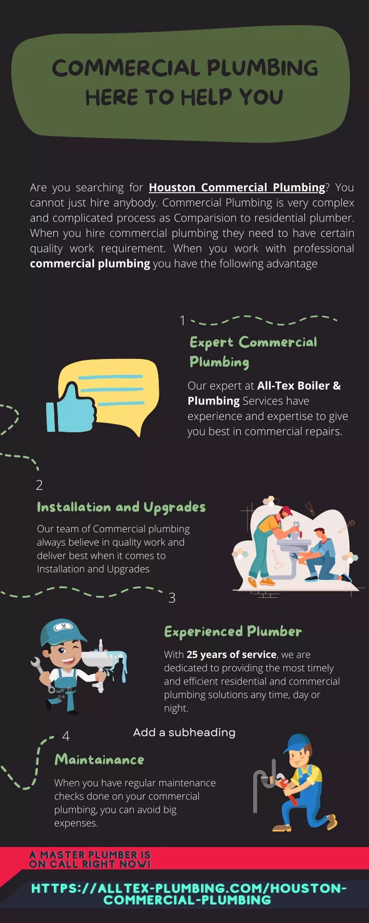 commercial plumbing here to help you