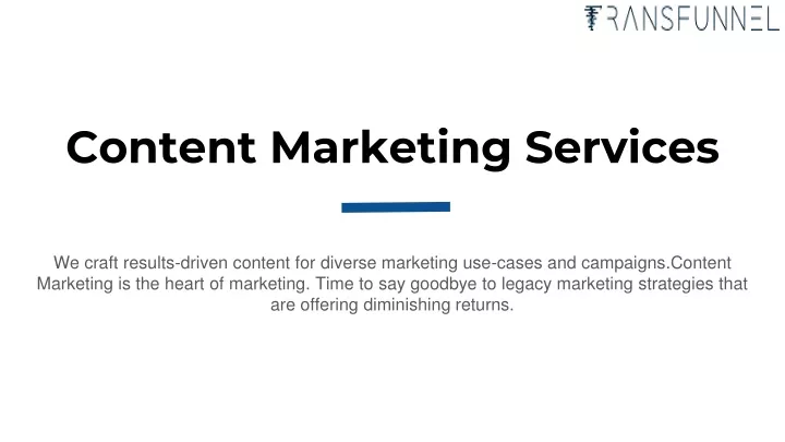 content marketing services