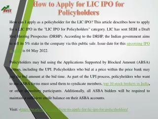 how can i apply as a policyholder