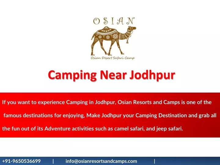 camping near jodhpur