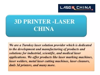 3d printer laser china