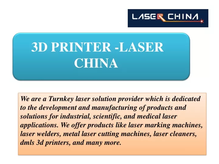 3d printer laser china